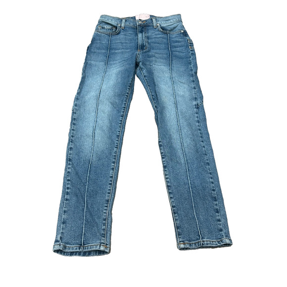 Revice Jeans Womens Blue Star Back Patch Cropped Skinny Jeans Size 27 - Picture 1 of 9